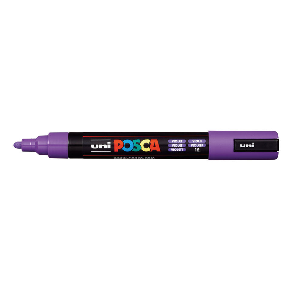 Uni-Ball POSCA PC-5M Acrylmarker – Rundspitze 1,8–2,5 mm – Violett