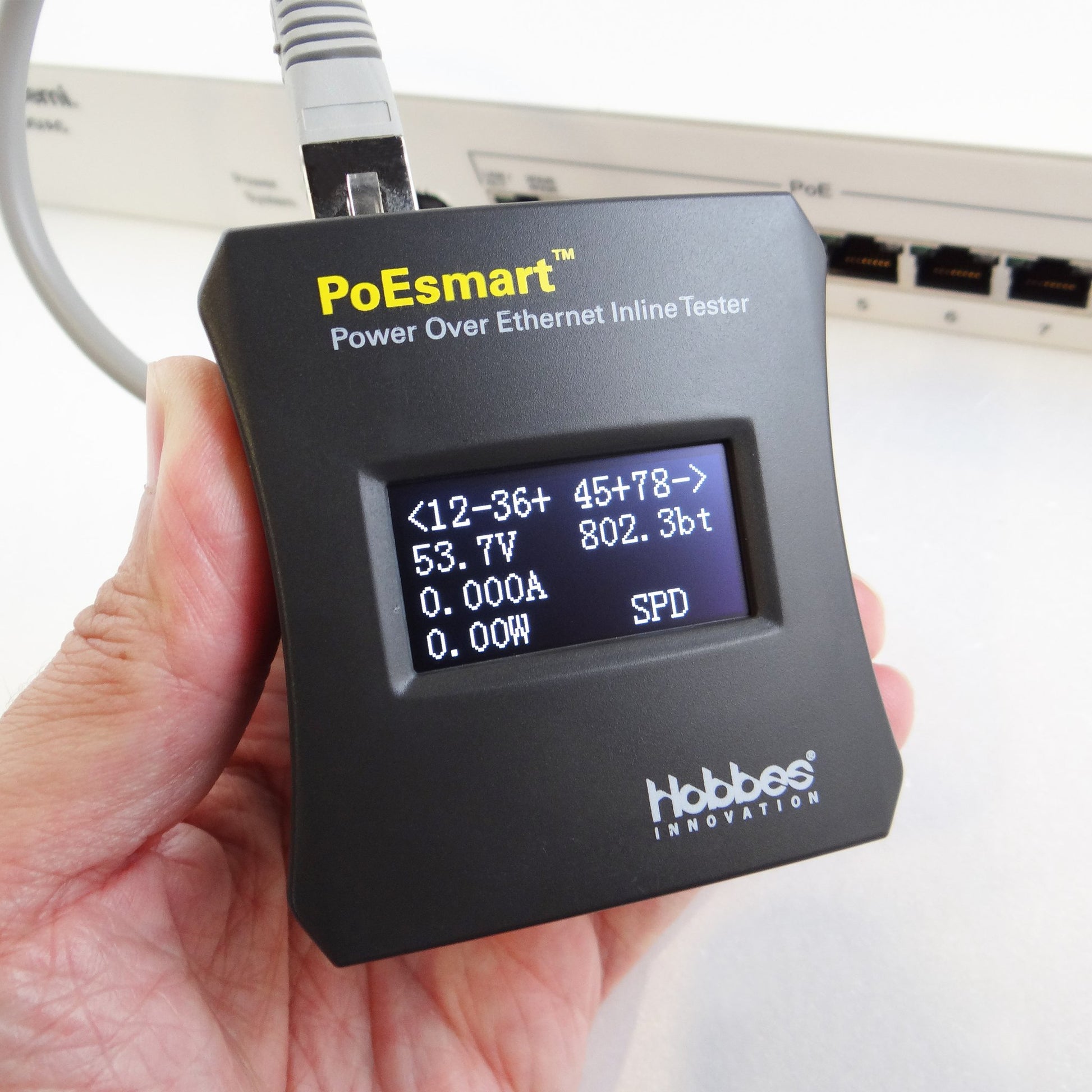 HOBBES PoEsmart – Netzwerk-Kabeltester – RJ45, PoE, OLED