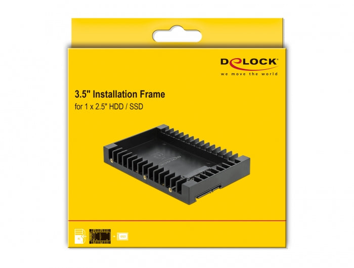 DeLOCK Einbaurahmen 3,5" — für 2,5" SATA-Laufwerke
