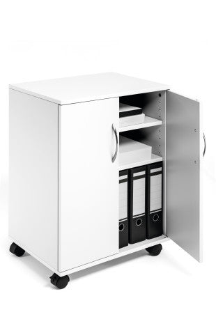 Durable Multifunktionswagen – Spanplatte, Weiss, 52,8 × 73,7 × 40 cm