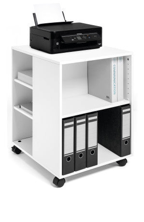 Durable Multifunktionswagen – Spanplatte, Weiss, 52,8 × 74,8 × 59,2 cm