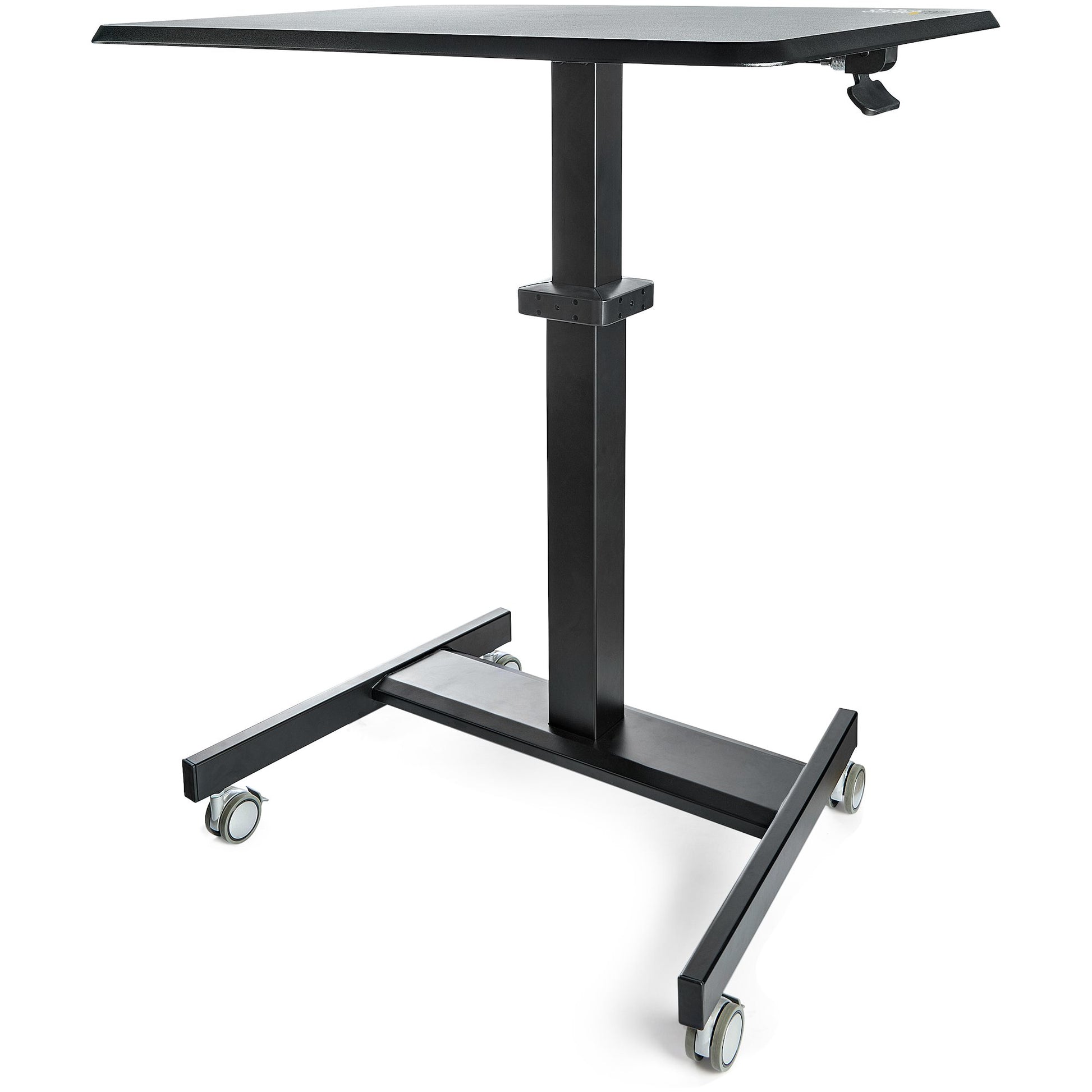 StarTech.com Mobiler Steh-Arbeitsplatz, 60 × 80 cm, höhenverstellbar 75–120 cm, 30 kg, schwarz