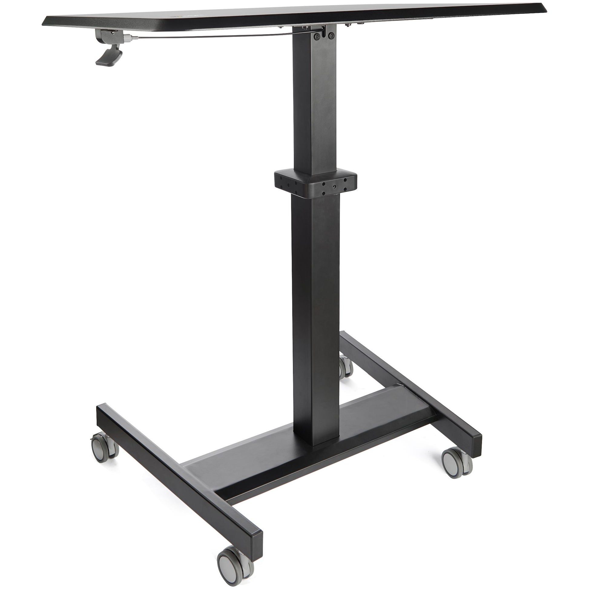 StarTech.com Mobiler Steh-Arbeitsplatz, 60 × 80 cm, höhenverstellbar 75–120 cm, 30 kg, schwarz