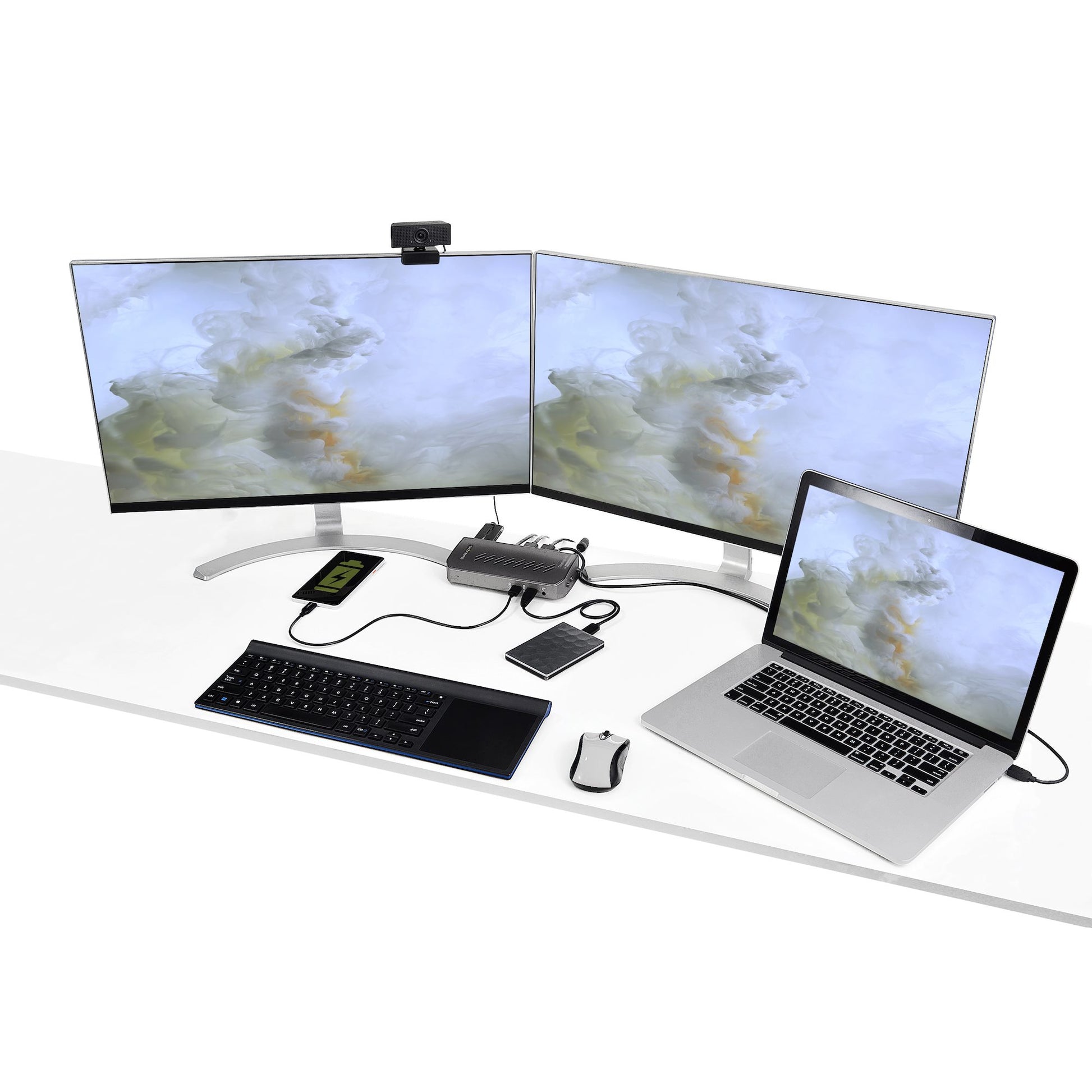 StarTech.com Dockingstation – USB-C/USB-A, 1× DP, 2× HDMI, 6× USB-A, GbE, für Windows/Mac/ChromeOS