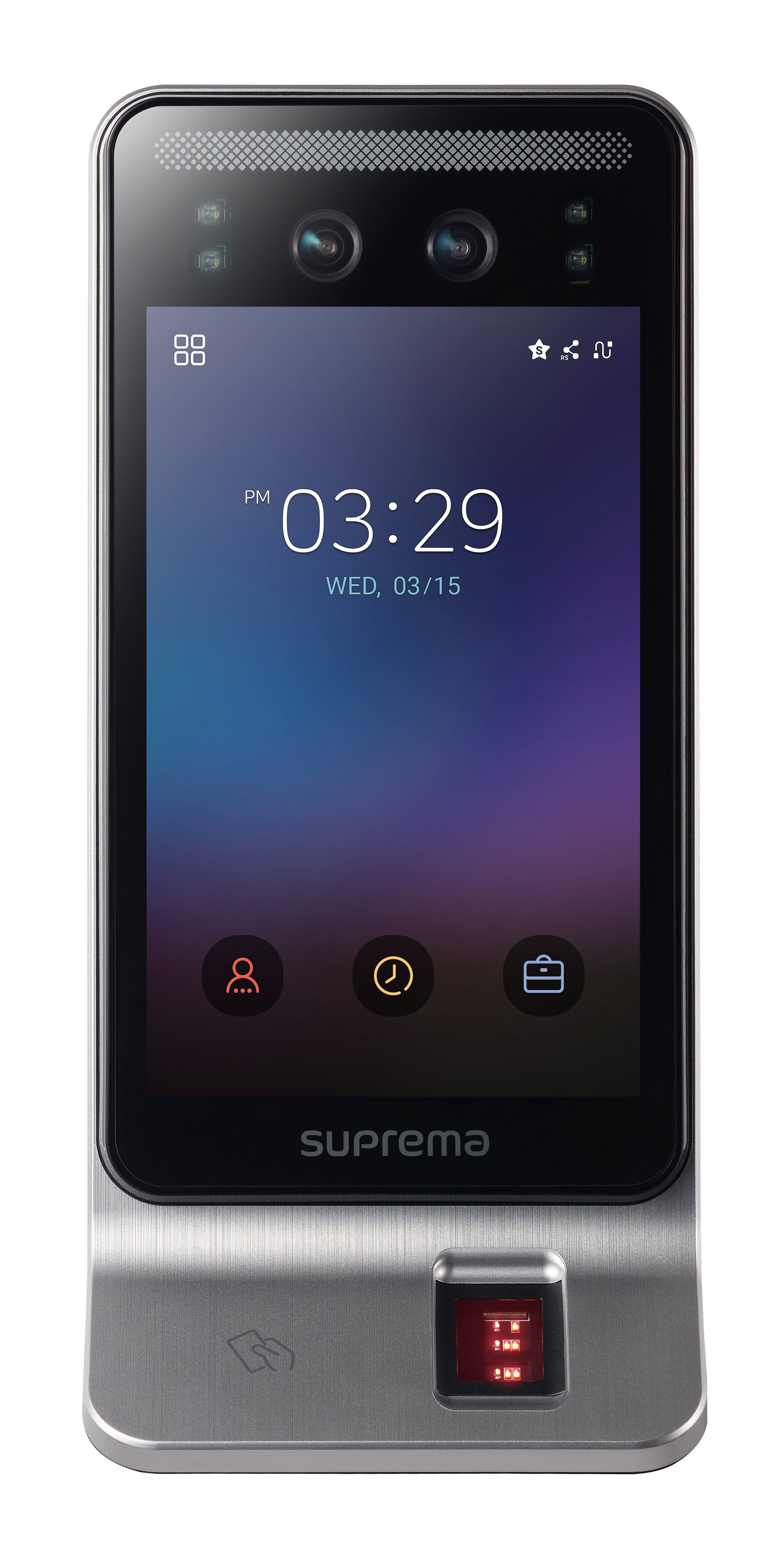 Suprema FaceStation F2 Zutrittsterminal – 7", Gesichtserkennung, RFID/NFC, BT, IP65, Aussen, Wandmontage