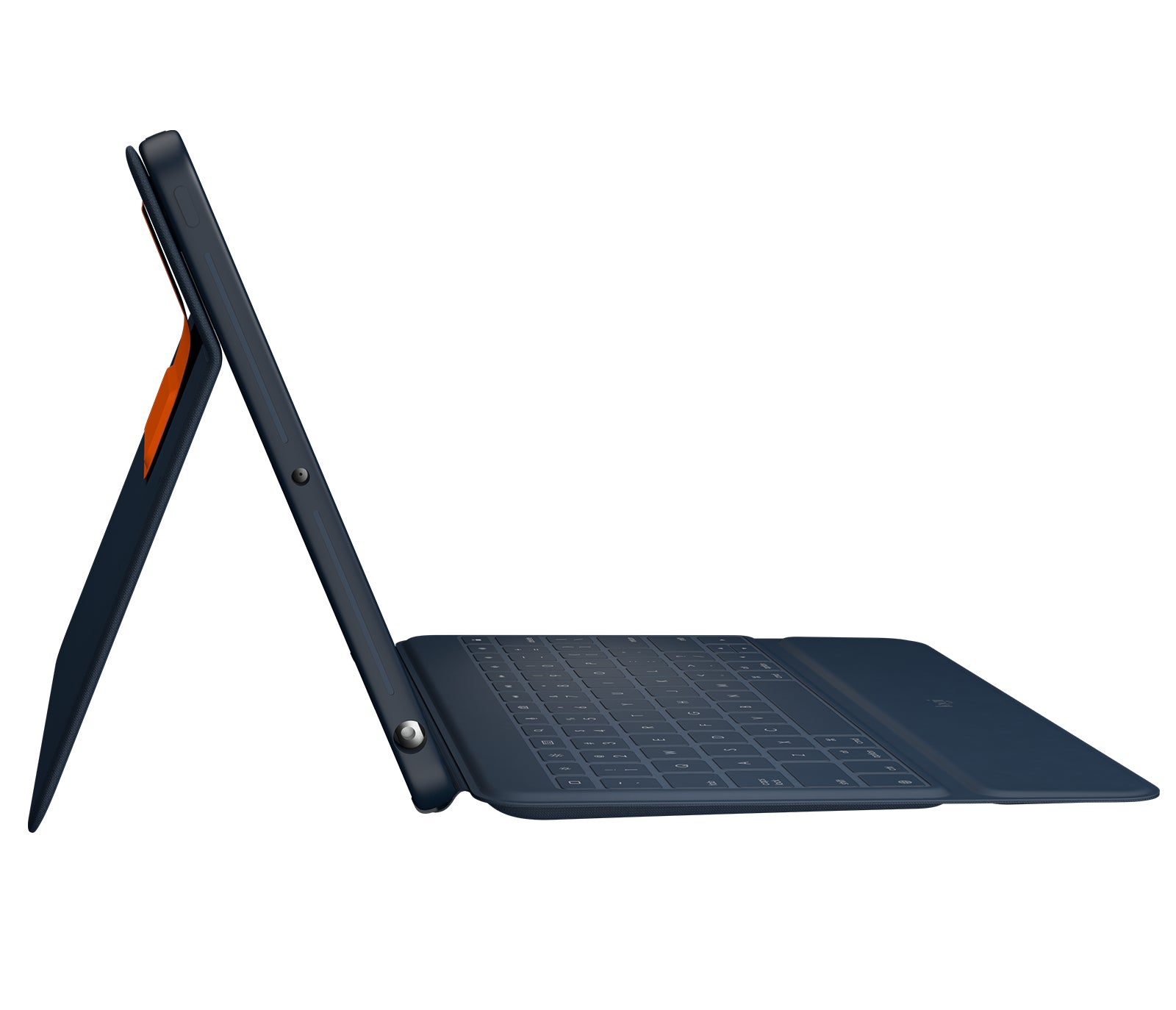 Logitech Rugged Combo 3 – iPad (7./8. Gen.), QWERTY (Nordisch), Blau