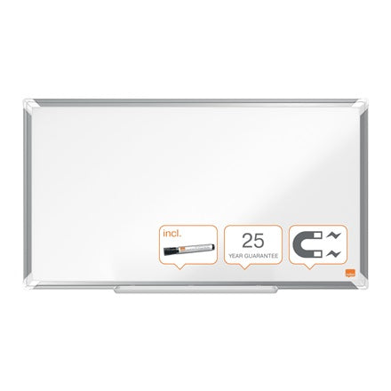 Nobo Premium Plus Whiteboard – Emaille, magnetisch – 72,8 × 41,8 cm