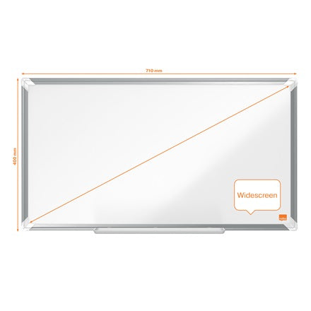 Nobo Premium Plus Whiteboard – Emaille, magnetisch – 72,8 × 41,8 cm
