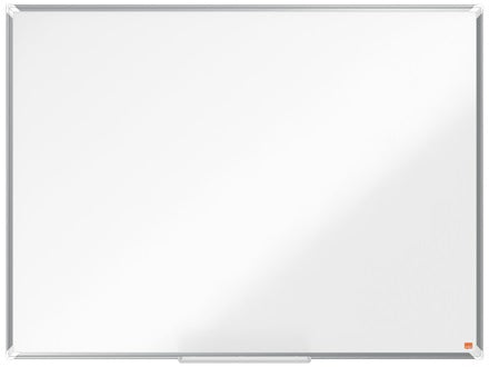 Nobo Whiteboard – 120 × 90 cm, Stahl, magnetisch, Aluminiumrahmen, Wandmontage, inkl. Marker, Markerablage