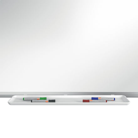 Nobo Whiteboard – 60 × 45 cm, Emaille, magnetisch, Aluminiumrahmen, Wandmontage, inkl. Stifteablage