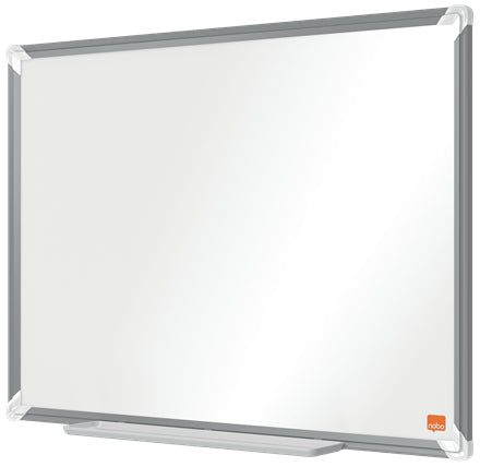 Nobo Whiteboard – 60 × 45 cm, Emaille, magnetisch, Aluminiumrahmen, Wandmontage, inkl. Stifteablage