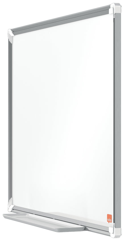 Nobo Whiteboard – 60 × 45 cm, Emaille, magnetisch, Aluminiumrahmen, Wandmontage, inkl. Stifteablage