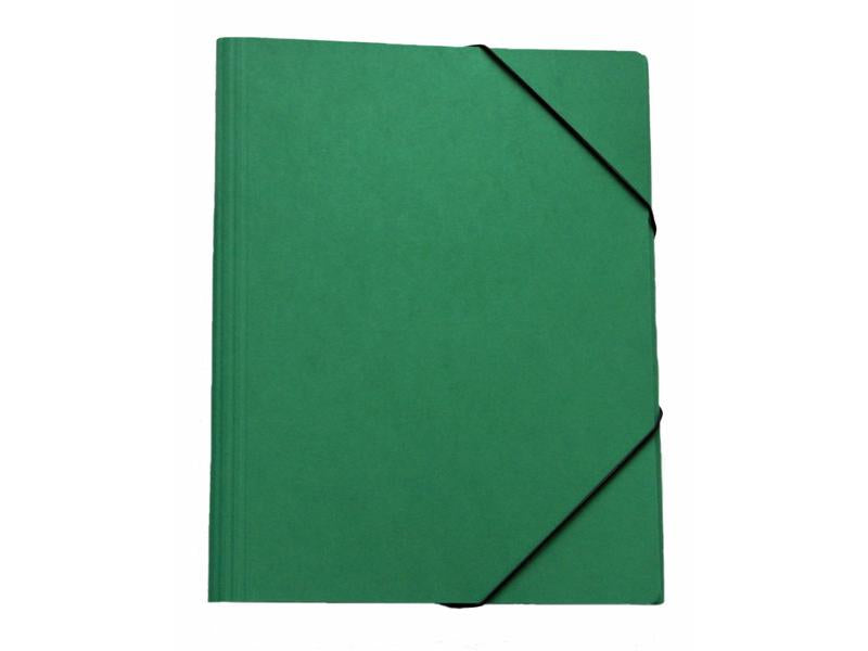 EROLA Sammelmappe, für A4, Karton, grün, mit Gummizug