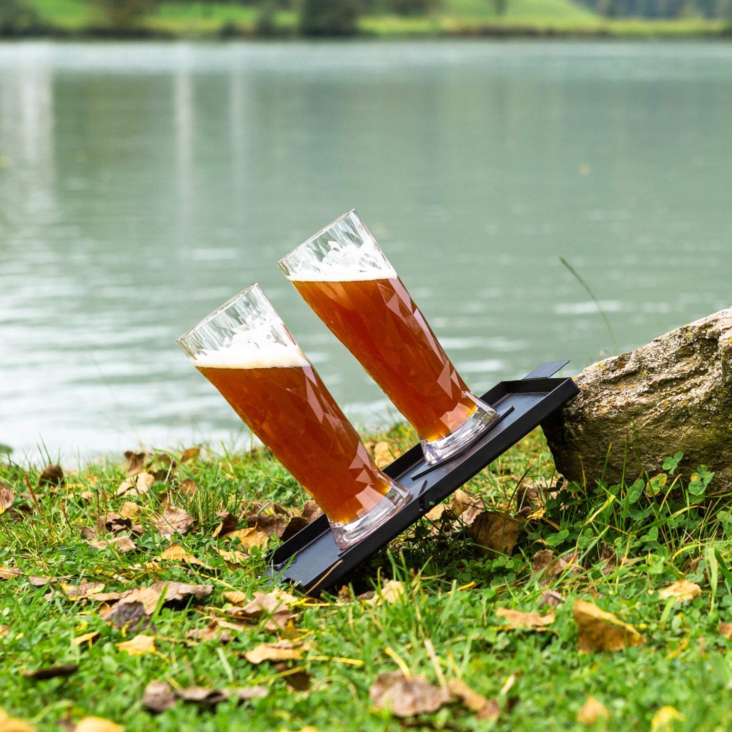 Silwy Bierglas – 0,50 l, Kunststoff, Transparent, 2 Stück