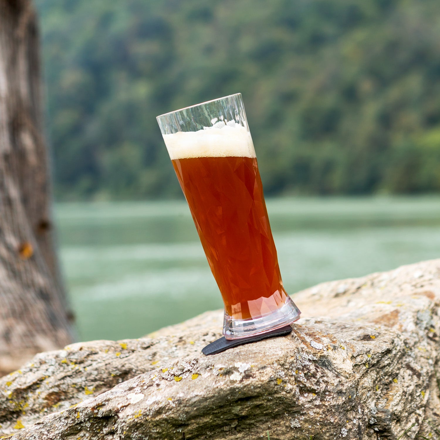 Silwy Bierglas – 0,50 l, Kunststoff, Transparent, 2 Stück