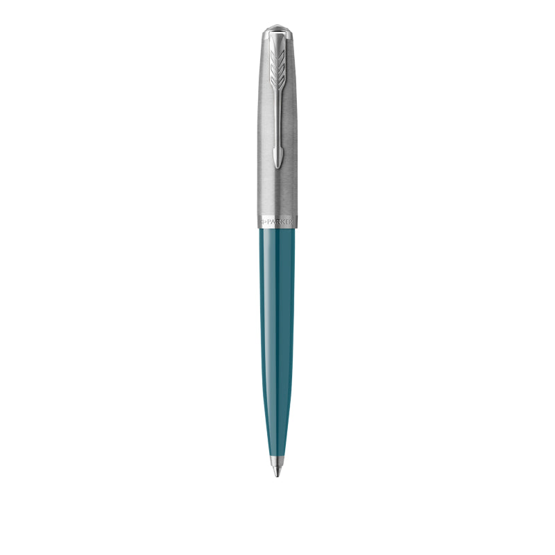 Parker Kugelschreiber – Blau, Glänzend, Kunststoff