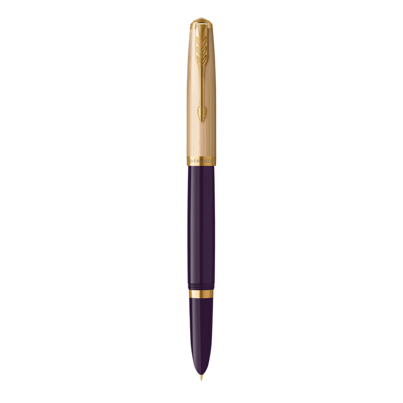 Parker 51 Plum – Federspitze F, 18K-Goldfeder