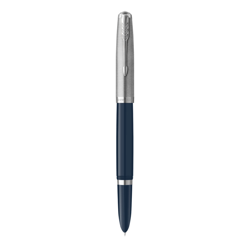 Parker 51 Midnight Blue – Füllfederhalter – F – Palladium – Geschenkbox