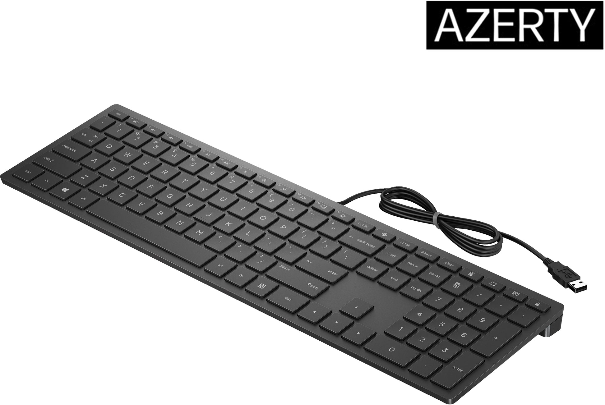 HP PAV Wired Keyboard 300 – Tastatur – Mechanisch – Kabelgebunden, USB – Schwarz