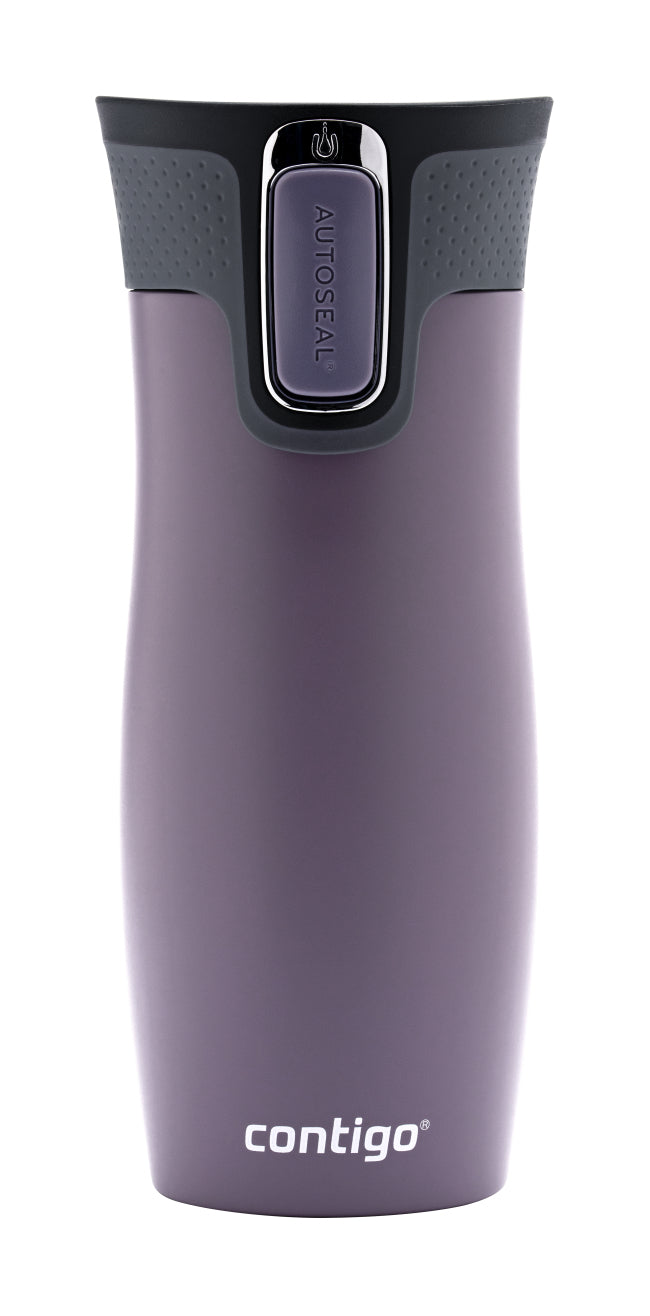 CONTIGO West Loop Thermobecher 470 ml – doppelwandig 5 h heiss/12 h kalt, Klappdeckel, Edelstahl