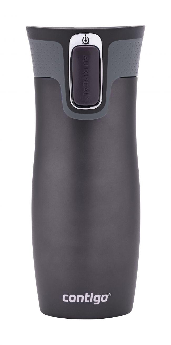 CONTIGO West Loop Thermobecher 470 ml – doppelwandig 5 h heiss/12 h kalt, Klappdeckel, Edelstahl