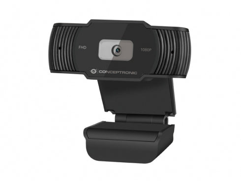 Conceptronic AMDIS04B Webcam – Full HD 1080p, 30 fps, USB 2.0 – Schwarz