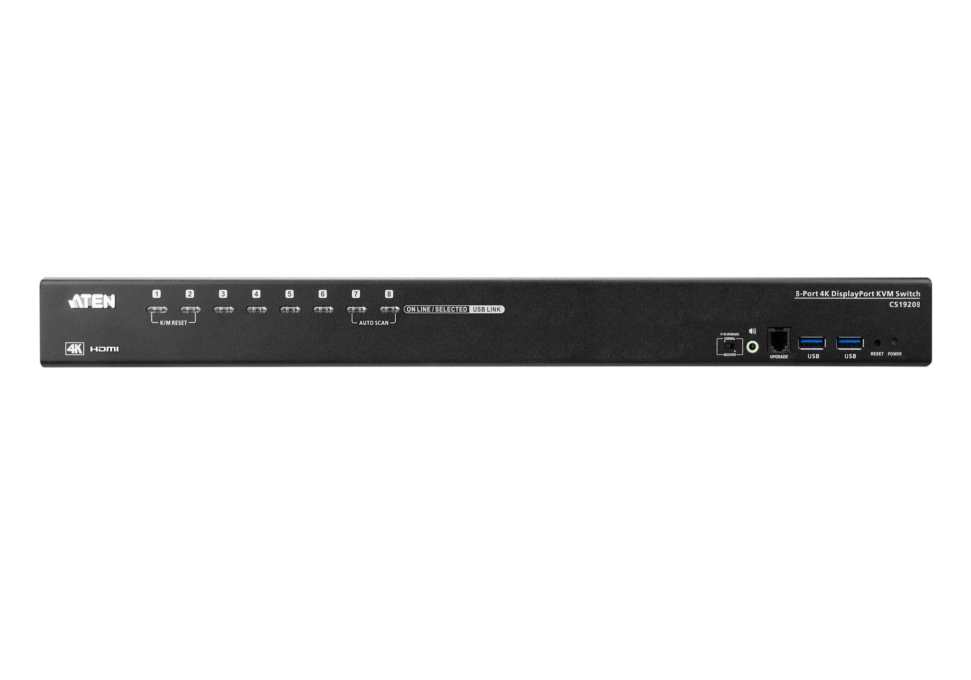 ATEN CS19208 – KVM-Switch, 8-Port, USB 3.2 Gen 1/DisplayPort, 4K (4096 × 2160), kaskadierbar