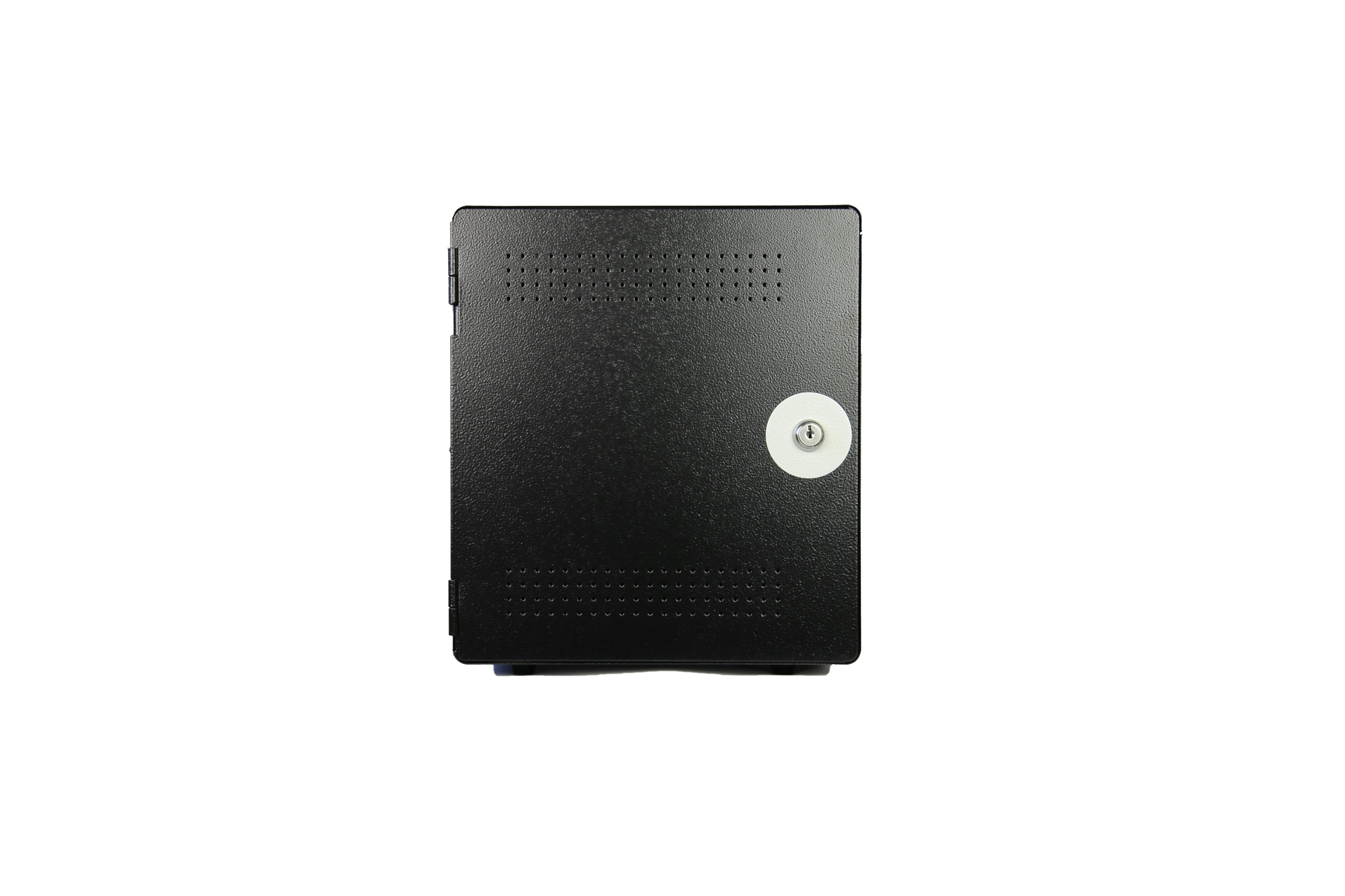 LEBA Innovation NoteBox 5 – Lade-Wandschrank für 5 Geräte, abschliessbar, 300 × 390 × 335 mm, schwarz