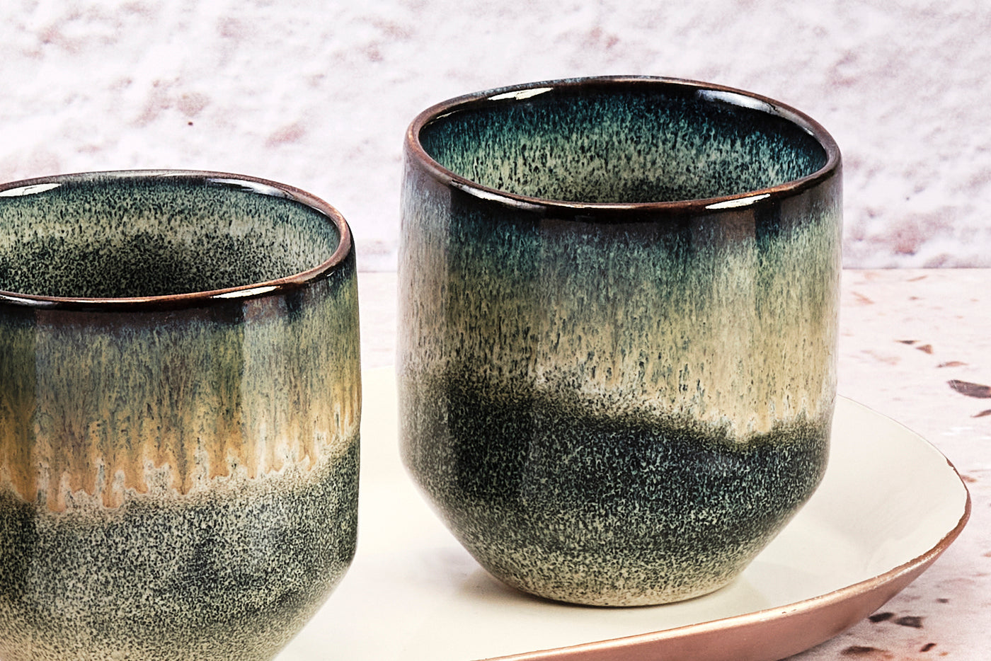 Björn GENESIS Tasse – 0,15 l, Steinzeug, Grau, 6 Stück