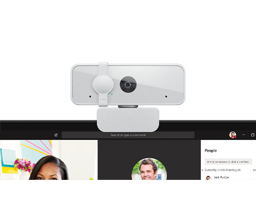 Lenovo GXC1E71383 Webcam – Full HD 1080p, USB, Sichtschutz – Weiss