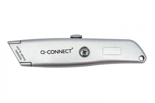 Q-CONNECT Ersatzklinge für Profi-Cutter, Sicherheits-Cutter, 18 mm, Silber, 5 Stk.