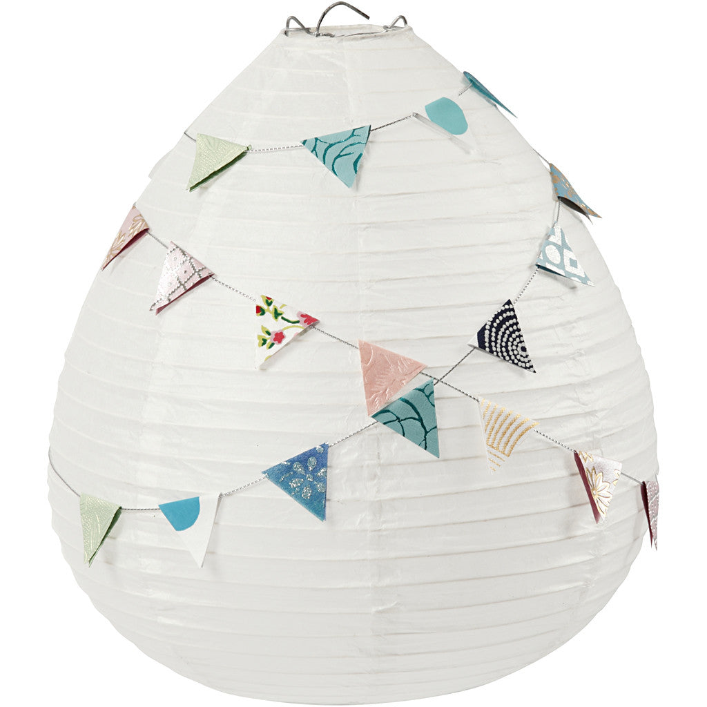 Creativ Company Papierlampion – Ø 25 × 27 cm – Papier, weiss