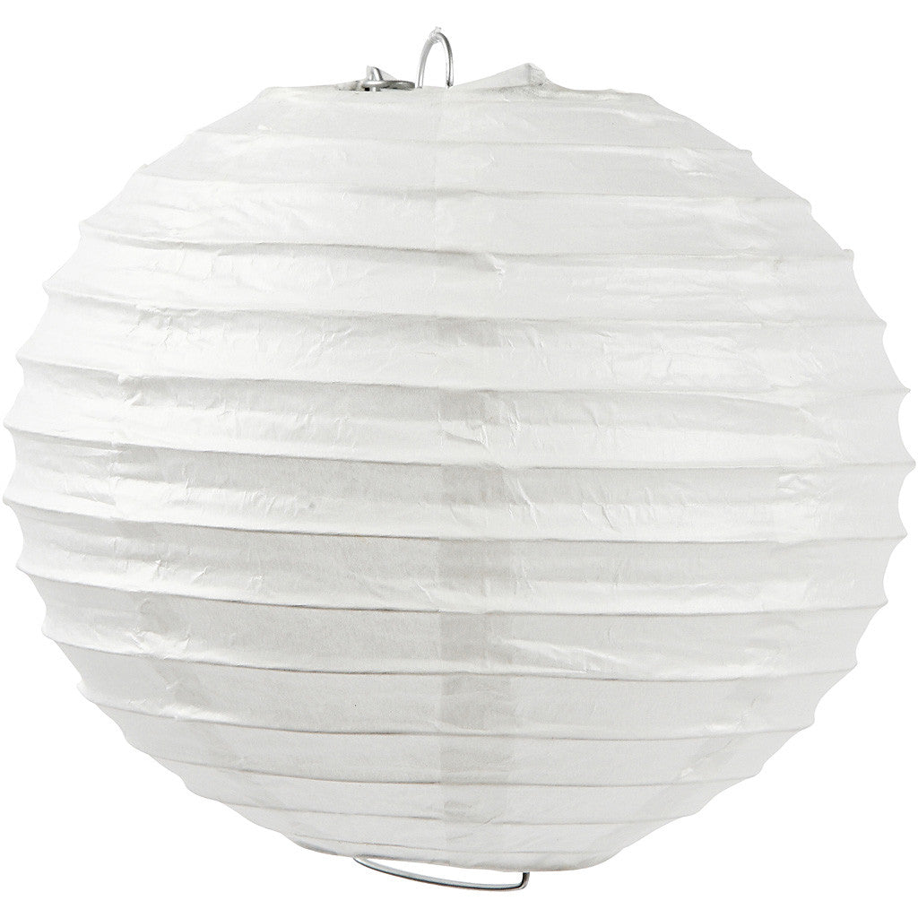 Creativ Company Papierlampion – Ø 35 cm – Papier, weiss – 1 Stück