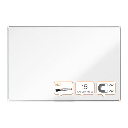 Nobo Whiteboard – 180 × 120 cm, lackierter Stahl, magnetisch, Aluminiumrahmen, Wandmontage