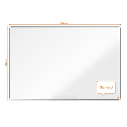 Nobo Whiteboard – 150 × 100 cm, lackierter Stahl, magnetisch, Aluminiumrahmen, Wandmontage