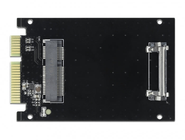 DeLOCK Adapterplatine SATA zu mSATA – 1× mSATA, Hot-Swap, S.M.A.R.T., TRIM, NCQ – 51 × 80 × 5 mm – Schwarz