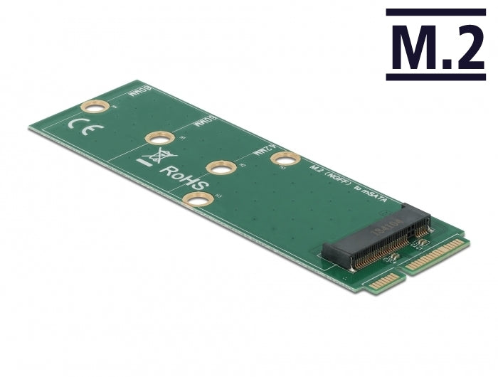 DeLOCK Adapter mSATA zu M.2 Key B – mSATA Formfaktor, 30 × 95 × 4 mm