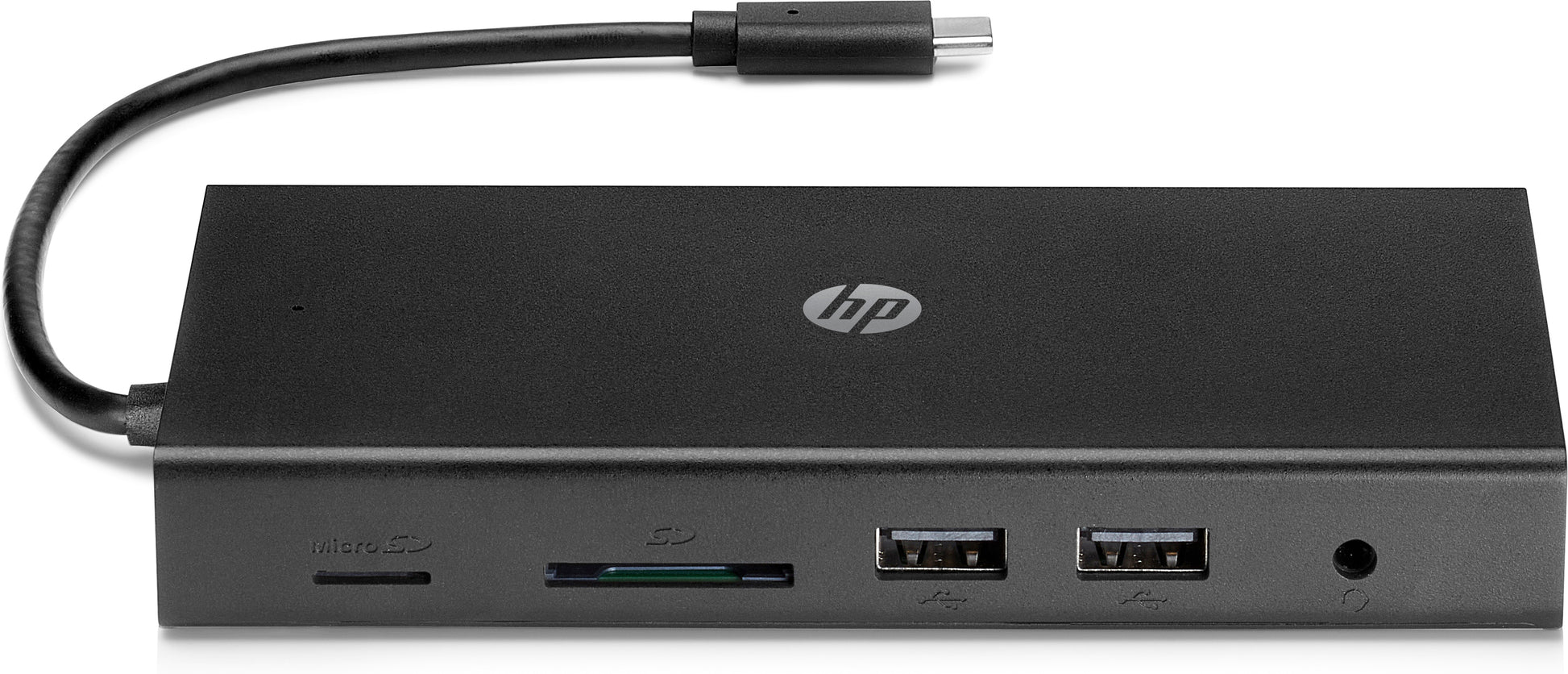 HP 1C1Y5AA Multiport-Adapter – USB-C, 1× HDMI, 1× VGA, 4× USB-A, 1× USB-C, GbE, SD/microSD, 3,5 mm Audio