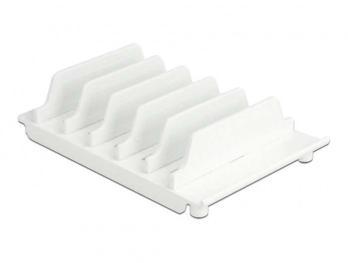 DeLOCK Tablet-Ständer – für Tablets bis 13", für 6 Geräte – Weiss