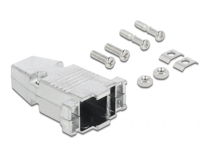DeLOCK D-Sub9 Metallgehäuse (DB9) – 30,8 × 7,5 mm, Silber