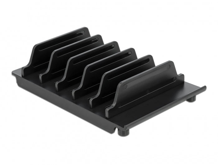 DeLOCK Tablet-Ständer – für Tablets und Smartphones bis 13", 6 Geräte – Schwarz
