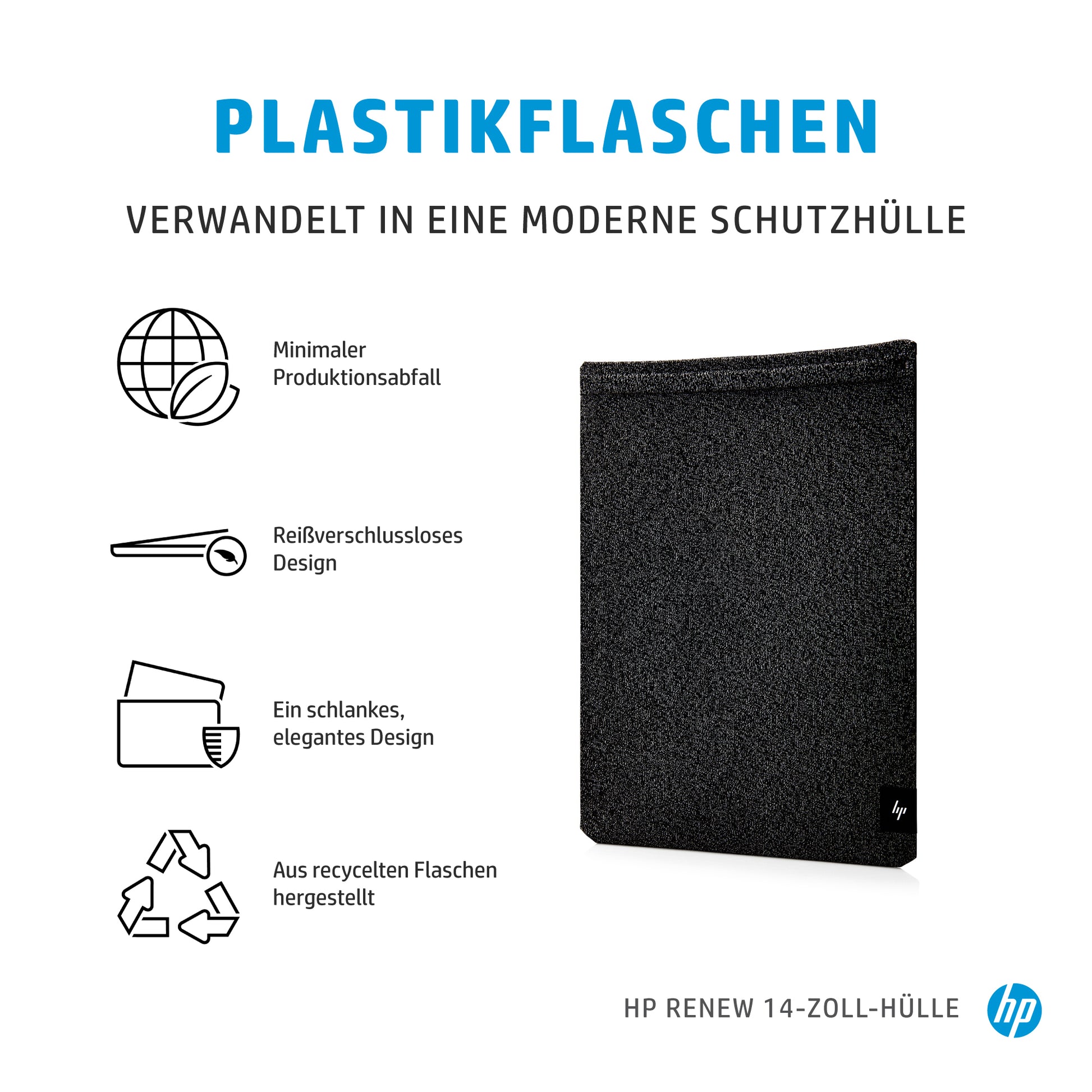 HP Renew Notebook-Schutzhülle 14" – Grau