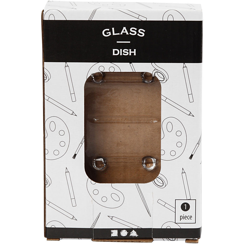 Creativ Company Seifenschale – Glas, 9,5×15×3 cm, Transparent, Oval