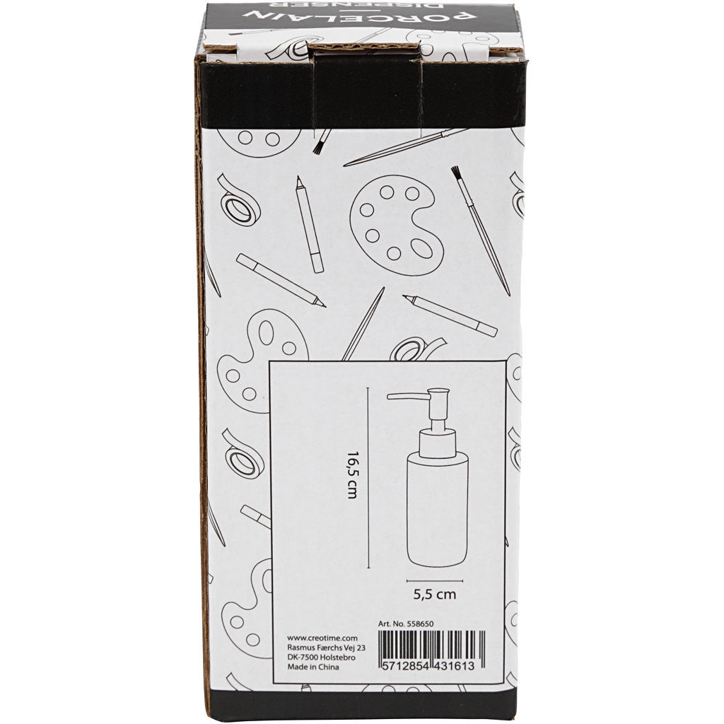 Creativ Company Seifenspender – Keramik, Weiss, 150 ml