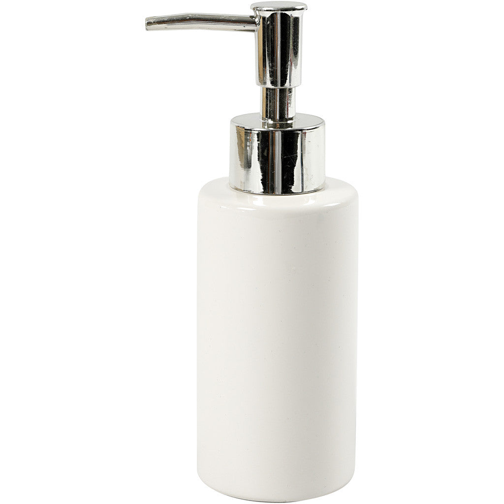 Creativ Company Seifenspender – Keramik, Weiss, 150 ml