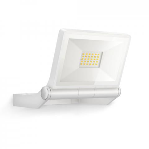 STEINEL Aussenwandleuchte – 22,9×19,5 cm – 2550 lm, 23 W – Warmweiss, 3000 K – IP44 – Netzbetrieb – Weiss, Aluminium