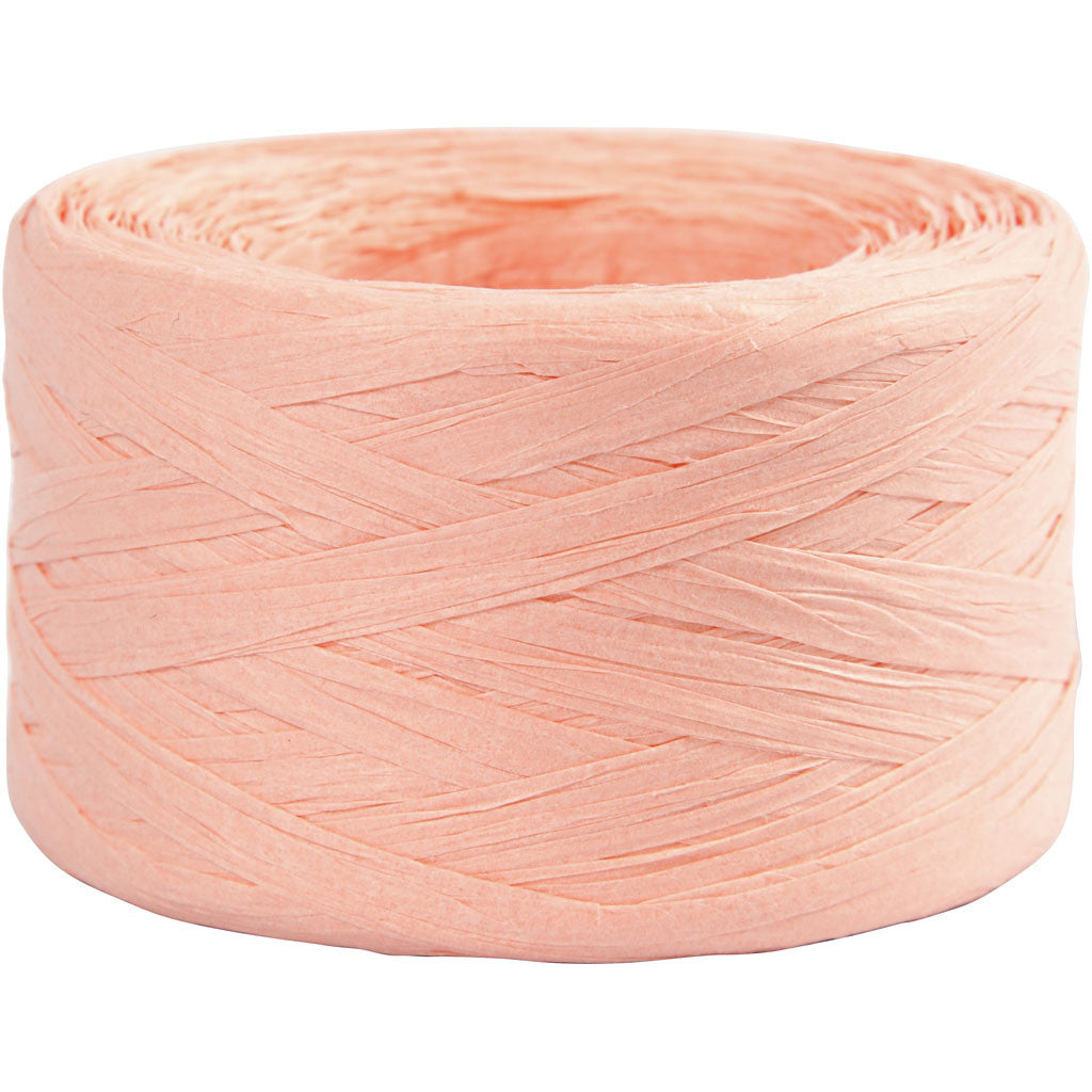 Creativ Company Geschenkband, Papier, Rosa – 8 mm × 100 m – 1 Stück