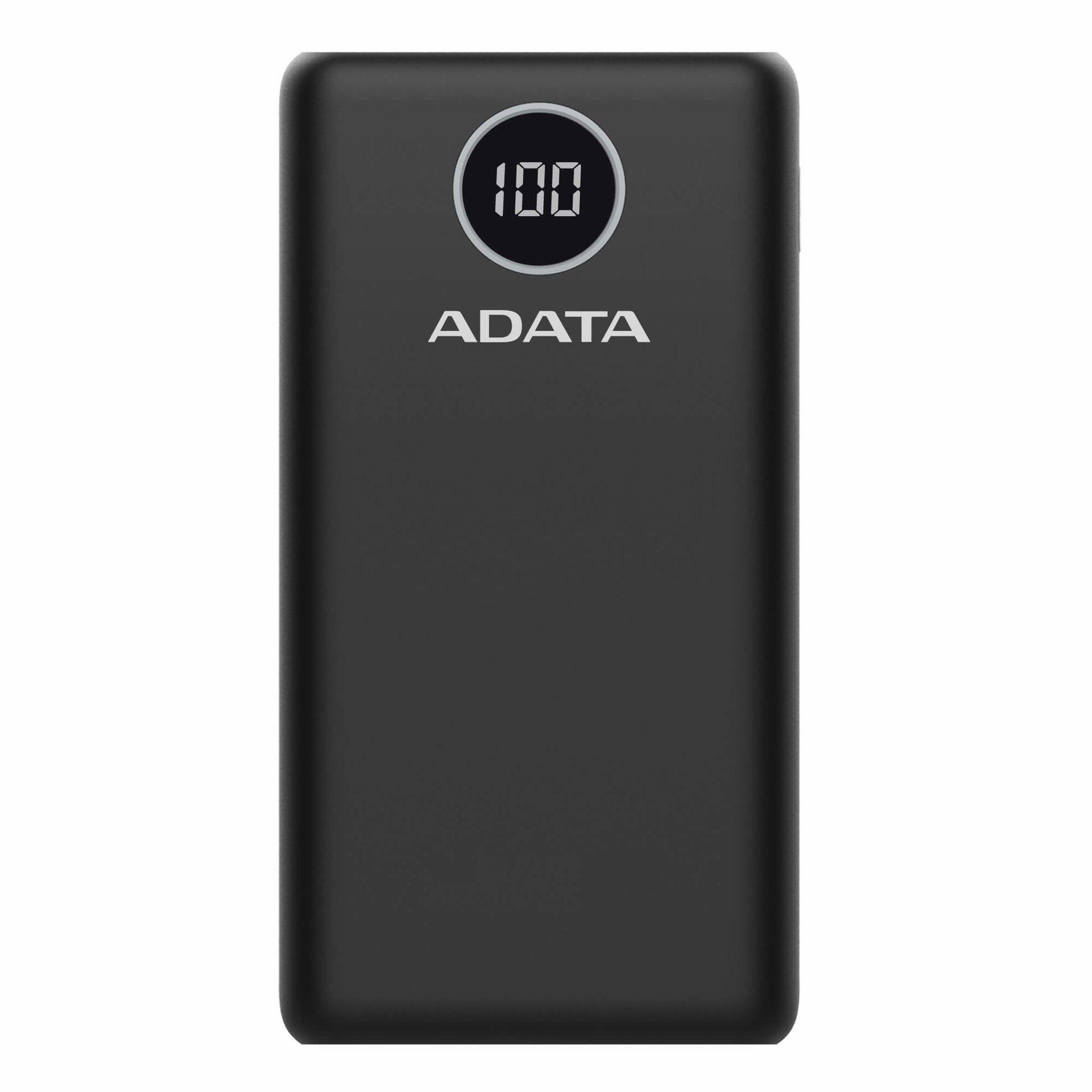 ADATA Powerbank 20000 mAh, PD 18 W, 2× USB-A, 1× USB-C, für Smartphones, Schwarz
