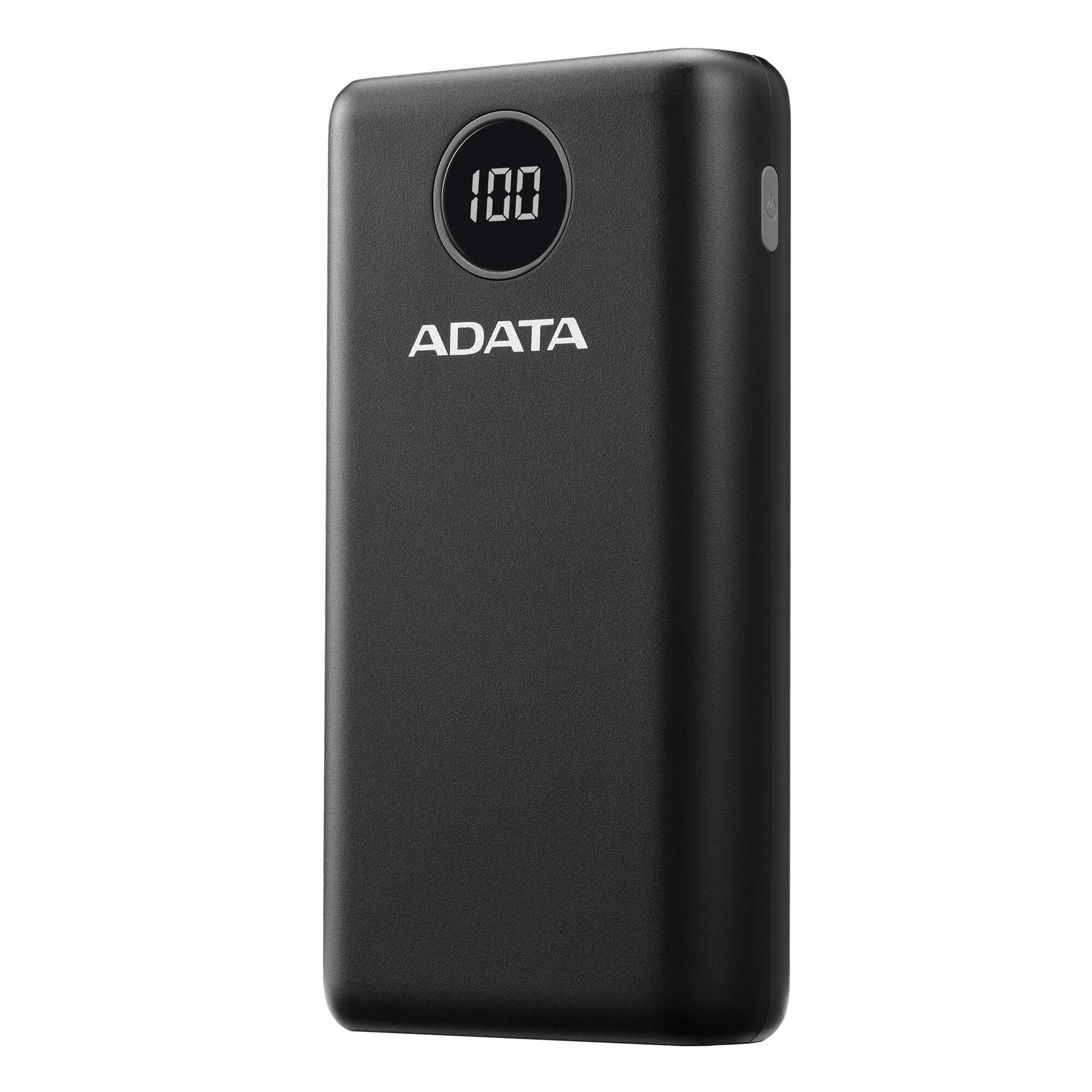 ADATA Powerbank 20000 mAh, PD 18 W, 2× USB-A, 2× USB-C, Blau