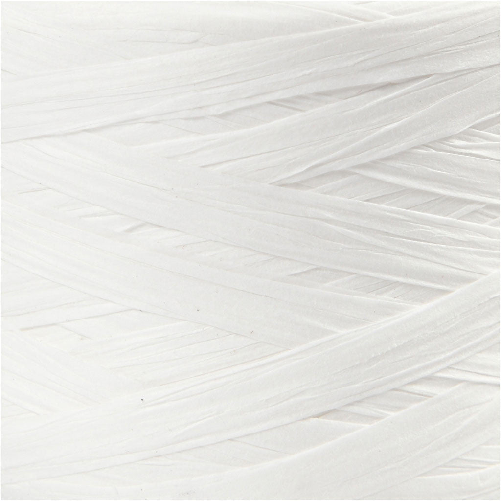 Creativ Company Geschenkband Papier Weiss – 8 mm × 100 m